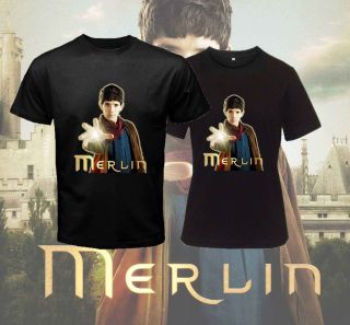 Merlin Colin Morgan TV Series 2011 Black T Shirt