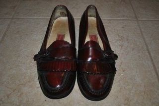 COLE HAAN CITY MENS LEATHER LOAFERS 10 D MENS BUCKLE CORDOVAN OXFORDS