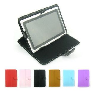 PU Leather Case stand For 7 inch Ebook Reader Android Tablet PC