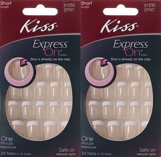 PACK** Kiss ExPress On Nails   Lady ***NO GLUE NEEDED***