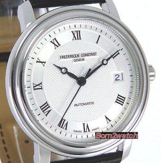 FREDERIQUE CONSTANT WATCH SWISS MADE AUTOMATIC SAPPHIRE LEATHER 40mm