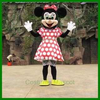 New Minnie Mouse Mascot Costume Adult size Party Costume X 1PC
