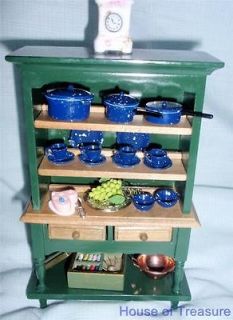 **MINIATURE COUNTRY STYLE KITCHEN FRENCH DRESSER/ HUTCH ** DISPLAY
