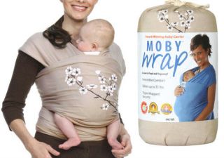 New Cotton Original Moby Wrap Sling Pouch Baby+USE Manual+CD