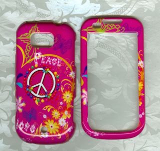 PINK PEACE SAMSUNG ACCLAIM R880 PHONE COVER HARD CASE