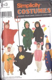 Vintage Sewing Pattern Toddler Halloween Costume 9743 Design FF