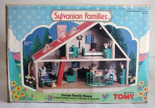ULTRA RARE VINTAGE 1985 SYLVANIAN FAMILIES DELUXE FAMILY HOUSE TOMY