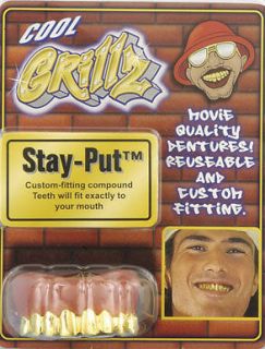 Grillz Stay Put Gold Teeth