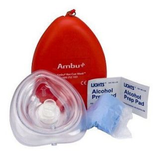 Ambu Res Cue CPR Mask Kit ADULT CPR Masks with Hard Carrying Case M