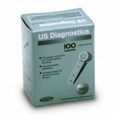 Boxes US Diagnostics 30G 100 Ct Lancets Universal Design Diabetes