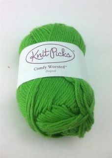 Knit Picks Comfy Worsted Yarn, Cotton/Acrylic   Choose Green or