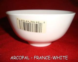 ARCOPAL FRANCE RESTAURANT WARE WHITE SMALL BOWL SOUP/FRUIT CUP