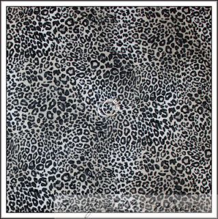 BonEful Fabric FQ Black Gray Wild Animal Real Cheetah Leopard Skin