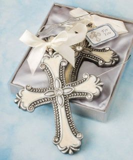 50 Decorative Cross Ornament Christening Wedding Favors   Free