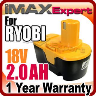 Ni Cd Replacement Battery for Ryobi 18 Volt Cordless Drill Nailer Tool