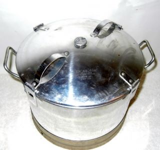 Waterless Cooker 12 Qt Pan # 234 25 Aluminum Pressure Slow Cooker Pot