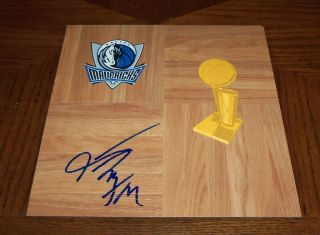 Dallas Mavericks SHAWN MARION Signed Autographed Basketball Floor COA