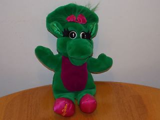 Barney Baby Bop 17 Inch Plush Doll Hand Puppet Green Dinosaur