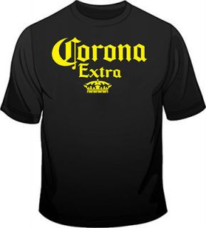 Beer, Bar Staff, Club Promo, Corona Extra, Black 100% Cotton, T Shirt