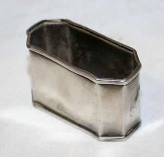 Israeli Antique Napkin Ring Holder Sterling Silver Friedlander
