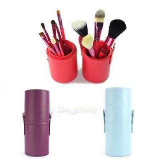 Makeup Make Up Tool Brushes Brush Set Kit With Leather Cup Holder