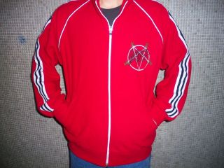 Slayer red polar mega rare free size zipped new sweat metallica