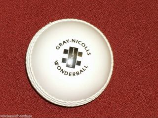 GRAY NICOLLS WONDERBALL CRICKET BALL BOX OF 6 SNR WHITE