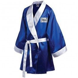 New Everlast Stock 3/4 Length No Hood Robe Large Color Blue w/ white