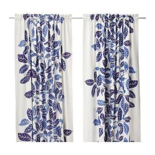New Ikea BLUE Stockholm BLAD pair of curtains drapes