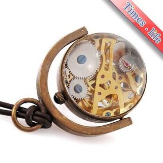 Newly listed Brass Sphere Pocket Watch Mechanical Handwind Turntable