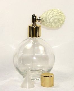 Empty Refillable Replacement Round Perfume Ivory Bulb Spray Atomizer