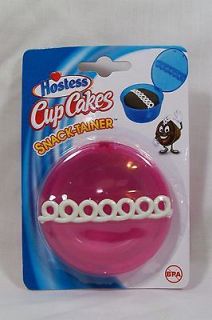 Hostess Cup Cakes Snack Tainer Pink Plastic Cup Cake Holder *New