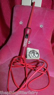 pink Clip Free clipless 13 mm tourmaline barrel curling iron wand