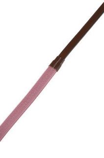 KINCADE PINK Rubber Grip Leather English Reins 5/8 x 54