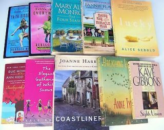Nice lot of 10 WOMENS FICTION books   Great authors   Monroe, Monk