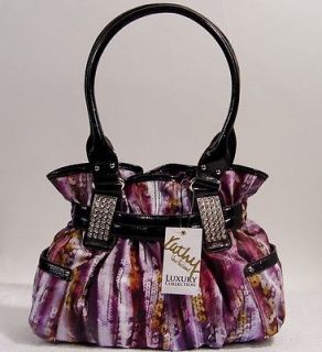 NEW Kathy Van Zeeland Purple Shopper Tote Handbag Bag