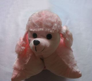 PINK POODLE TEDDY PILLOW PUPPY DOG PET DOGS DOG GIRLS CHRISTMAS XMAS