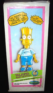 Bart Simpson Talking Doll Vintage Bart Pull String Toy Dandee 1990