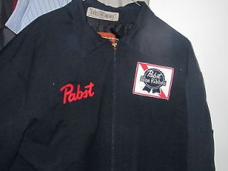 Used 2XL work jacket coat with Pabst PBR logo vintage beer