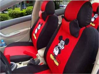 New   fashion cute cartoon Mickey natural cotton cloth car seat covers