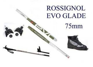 EVO GLADE AR cross country 75mm SKIS/BINDINGS/ BOOTS/POLES   166cm