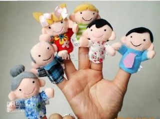 FINGER PUPPETS GAMES  TOYS EDUCATION AL MUM+DAD PEO PLE HAND PUPPETS