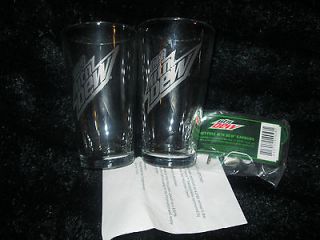 Newly listed PAIR OF DIET MOUNTAIN DEW GLASSSES WITH FREE EARHONES ALL