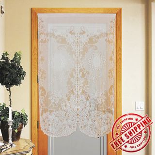 Brand New White Lucky Curtain Valance Screen Door French Thick Lace