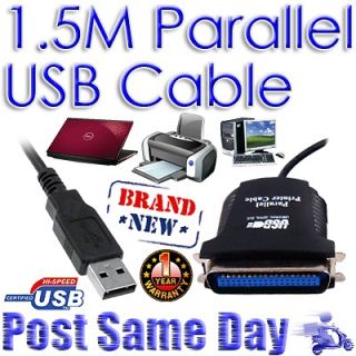USB to C 36 Pin Centronic Parallel Cable For Printer PC