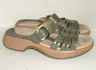 DANSKO 40 9.5 10 SLIDE LEATHER SANDALS $120 EUC