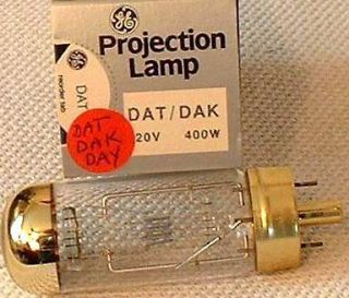 DAT 400/watt *GE USA B&H Monterey  Viewlex Hanimex Projector Lamp