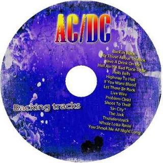 AC/DC ACDC THE BEST OF PRO GUITAR BACKING TRACKS CD GREATEST SONGS