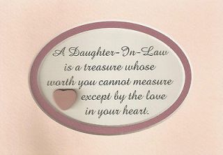 DAUGHTERs IN LAW Treasure LOVE Heart WORTH Measure FAMILY verses poems
