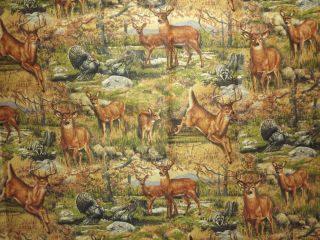 Deer Hunting Wild Game Cabin Window Curtain Valance (42Wx16L)